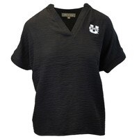 Women's U-State V-Neck Blouse black